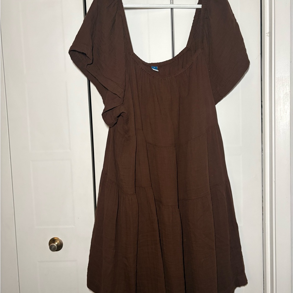 Brown Women's Swing Dress